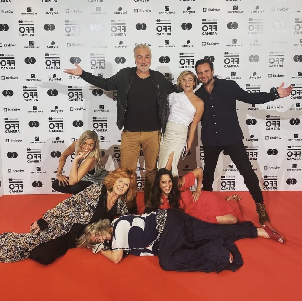 Marta with the team at Off Camera festival in Kraków